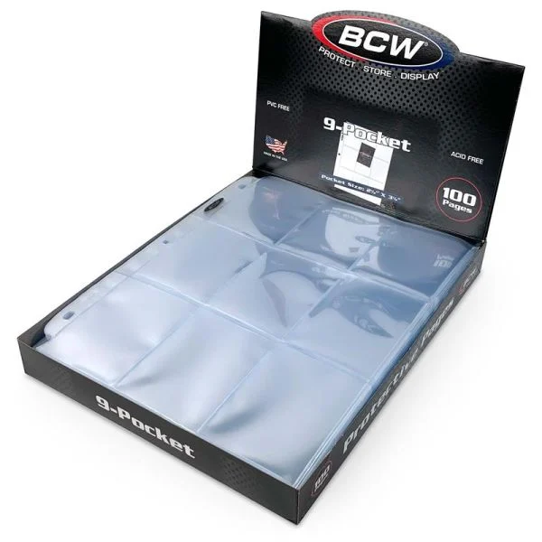 9-Pocket Page BCW 100 Per Box
